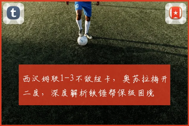 西汉姆联1-3不敌纽卡,奥苏拉梅开二度,深度解析铁锤帮保级困境